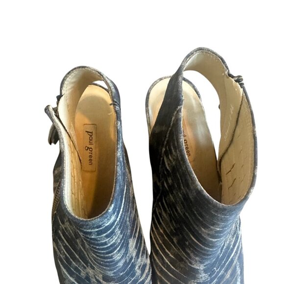 Paul Green Cayanne Peep Toe Sandals Ankle Booties w/ Heels Size Size 7.5 Women's - Picture 4 of 12